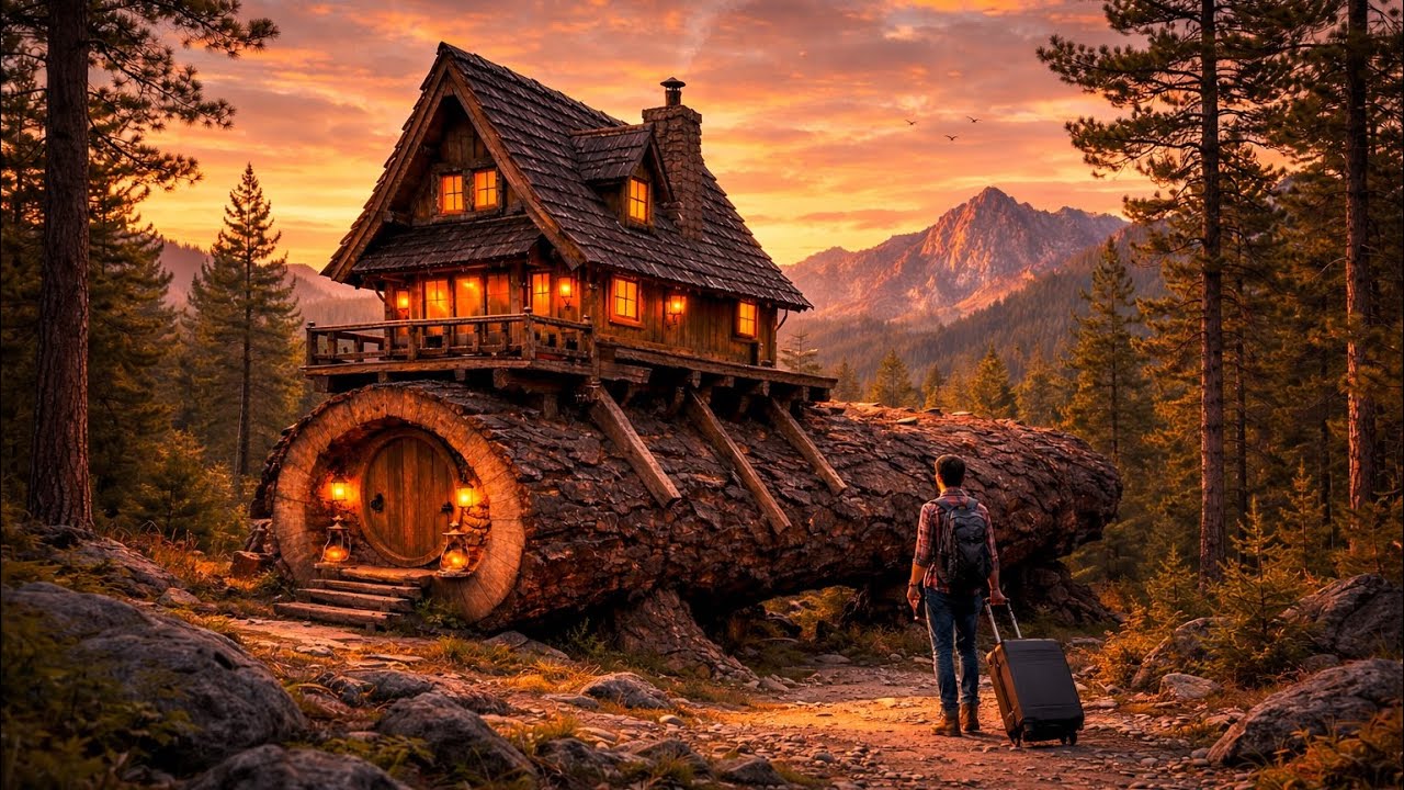 65 Days How I Left The City At 20 and Built My Dream Log Cabin.