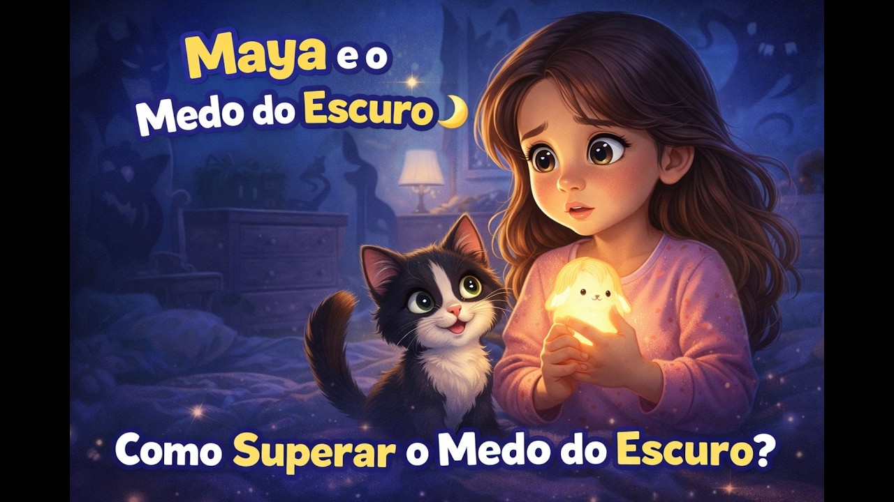 Maya e o Medo do Escuro 🌙✨ | Uma História Infantil Sobre Coragem