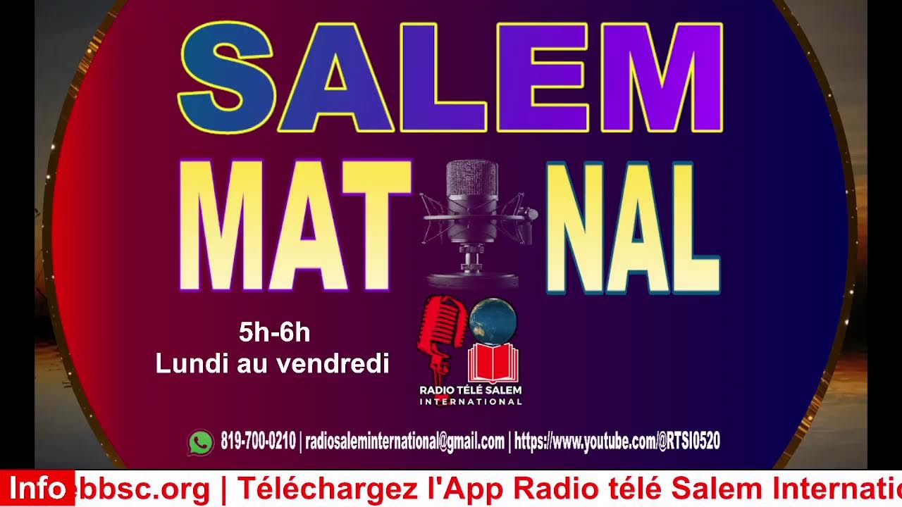 Salem Matinal│Jeudi 29  janvier 2026 │Abonnez-vous et Partagez
