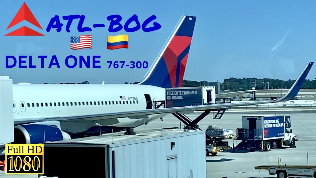 |TRIP REPORT| Delta Airlines Boeing 767-300 | Atlanta - Bogotá | Delta One |HD|