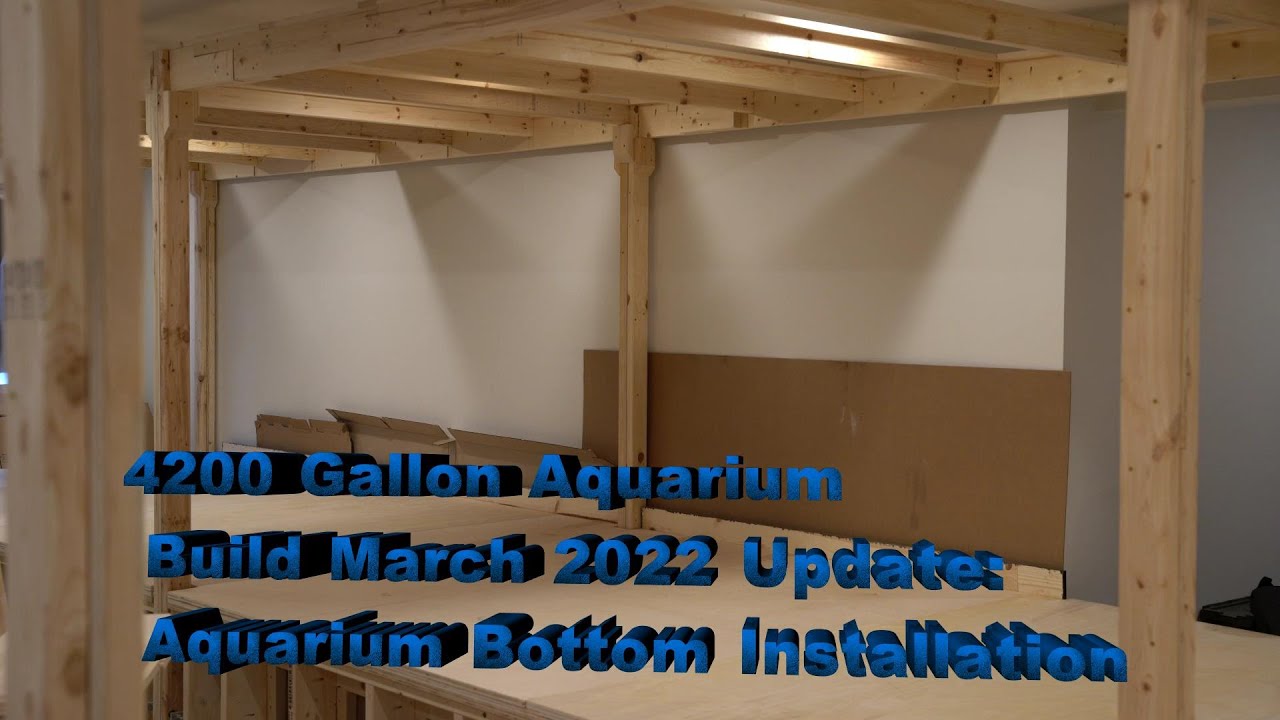 4200 Gallon Aquarium March 2022 Build Update: Aquarium Bottom Installation