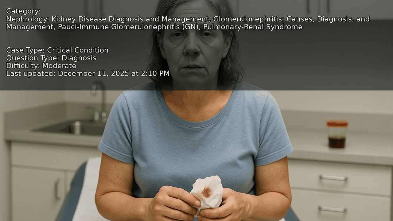 Pulmonary-Renal Syndrome, Pauci-Immune Glomerulonephritis (GN), Glomerulonephritis: Causes, Diagnosi