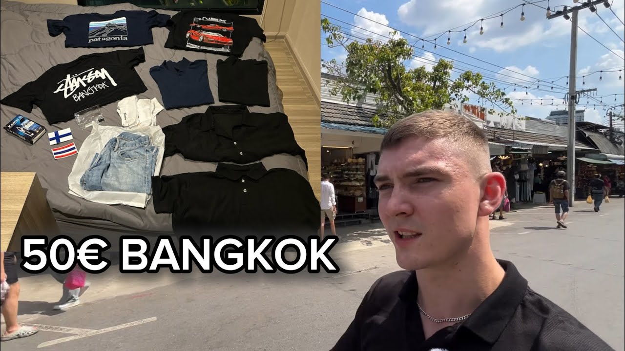 Mitä 50€ saa Bangkokin marketilta?