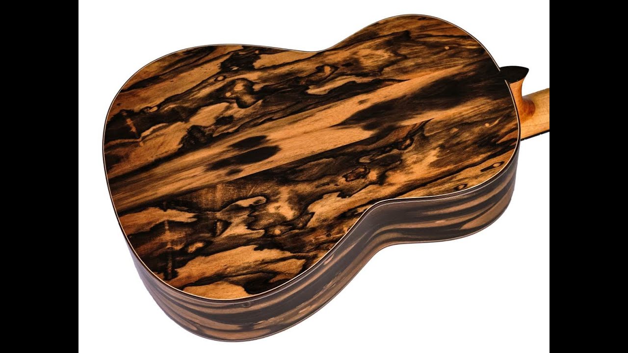 Guitarra Clásica De Ébano Exótico