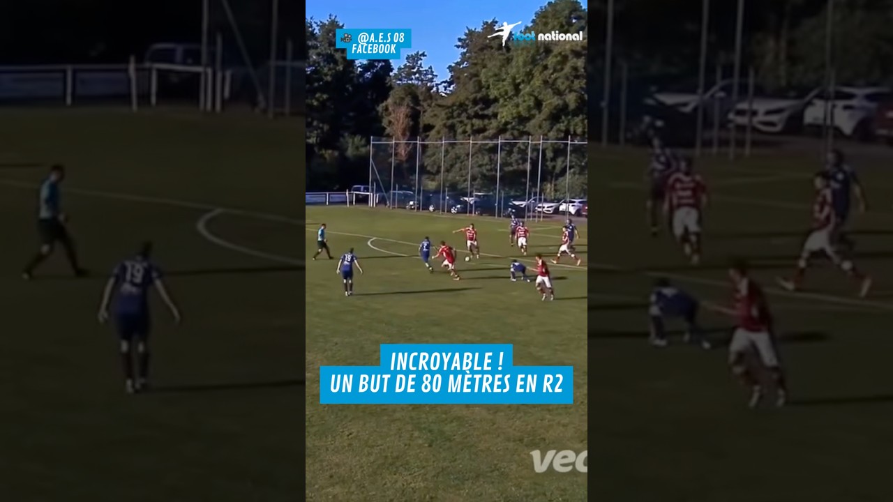 UN BUT DE 80 M&Egrave;TRES INSCRIT EN R2 ! 🤯🔥 #football #foot #regional2 #r2 #footamateur #but #insolite
