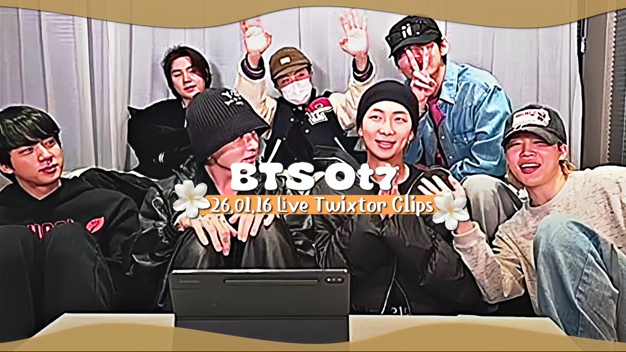 BTS Ot7 16.01.26 Weavers Live Twixtor Clips For Edits 4k 