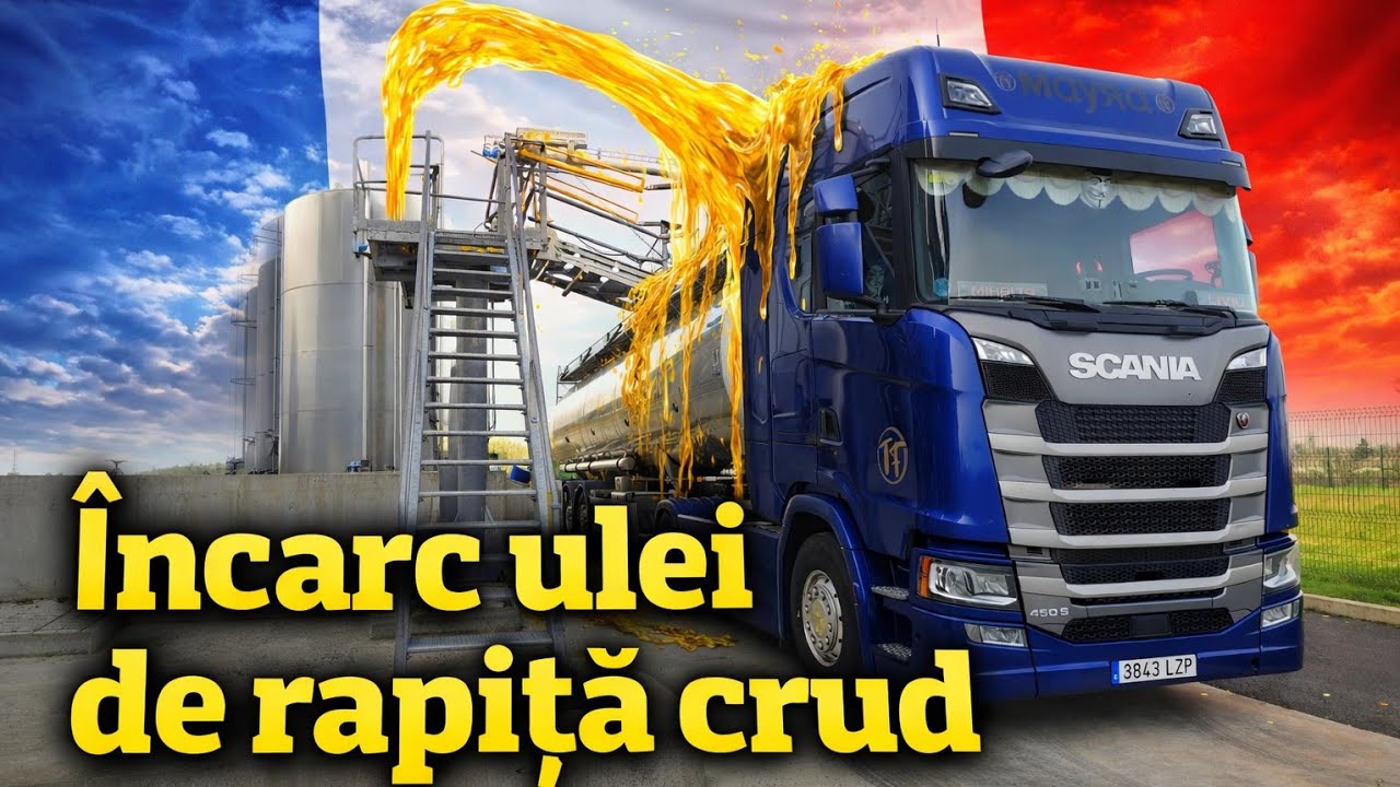 Cum se încarcă cap-coadă ulei de rapiță în Franța 🇫🇷 | Cisternă alimentară