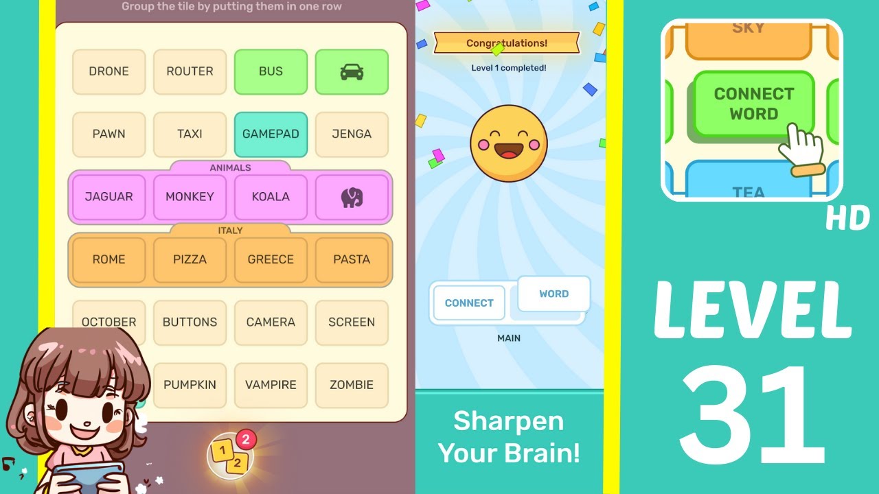 Connect Word Level 31 Answers Walkthrough