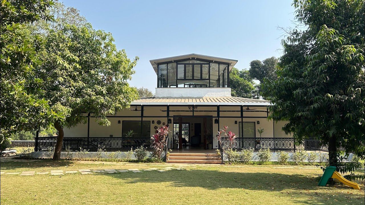 33Guntha 3BHK LuxuryFarmhouse For Sale in Karjat Near ND Studio karjat With Big Pool&Trees9922221359