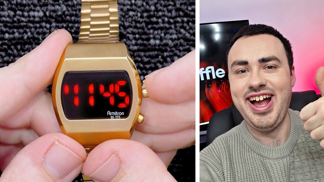 The Armitron Griffy - Retro 70's Inspired Stainless Steel LED Watch