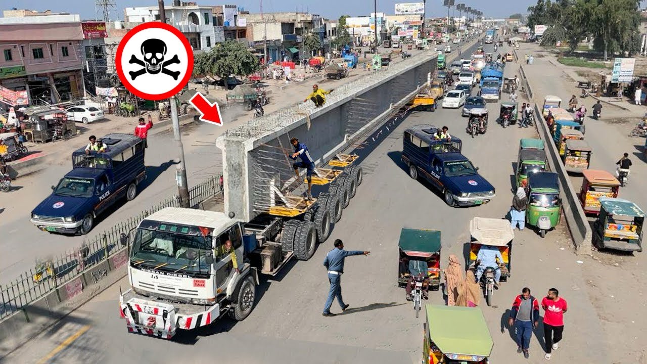 Extreme Dangerous 🚨 World’s Longer Load Transported by Truck | Heavy Equipments and Machines