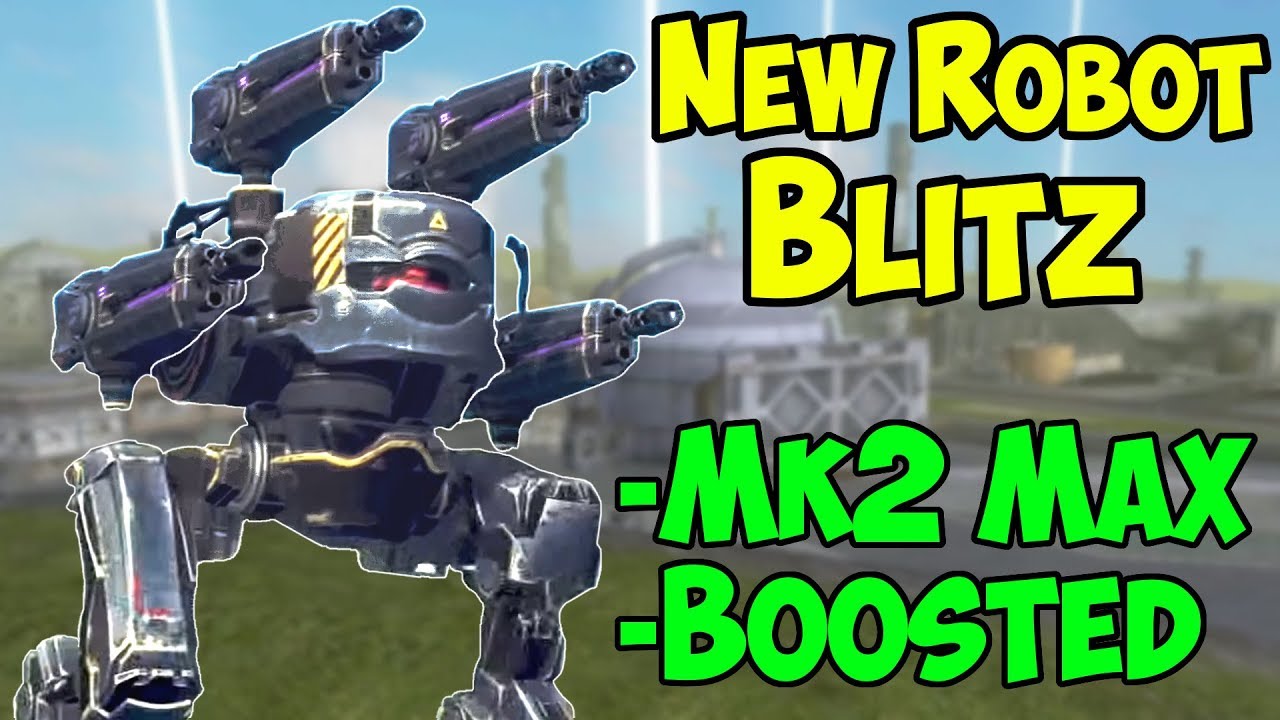 New 4.3 Robot BLITZ Mk2 Maxed + Boosters - War Robots Gameplay WR