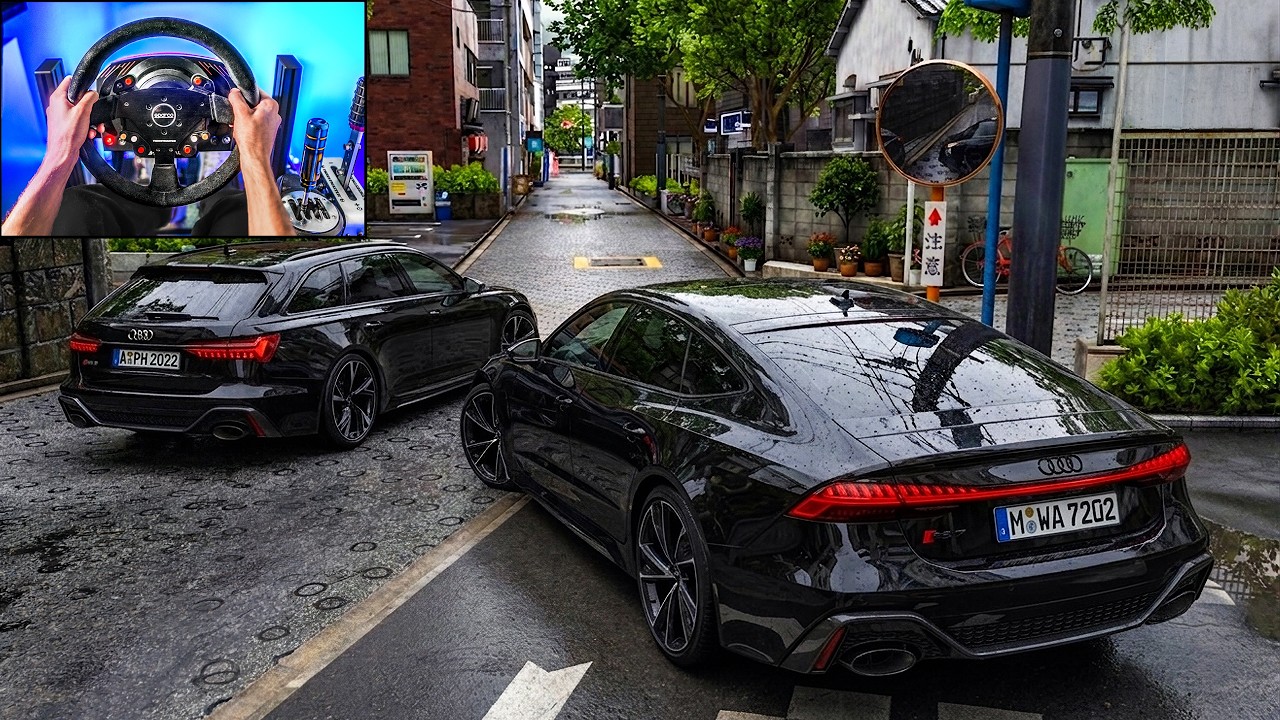 Audi RS6 Avant & Audi RS7 Sportback | Forza Horizon 6 | Steering Wheel Gameplay