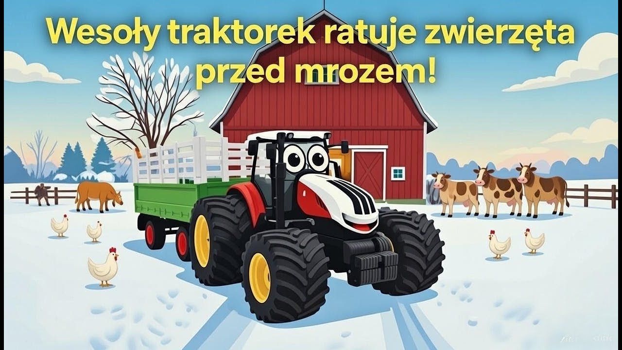 Wesoły traktorek ratuje farmę przed zimnem! 🚜🔥 Najnowsza piosenka dla maluchów