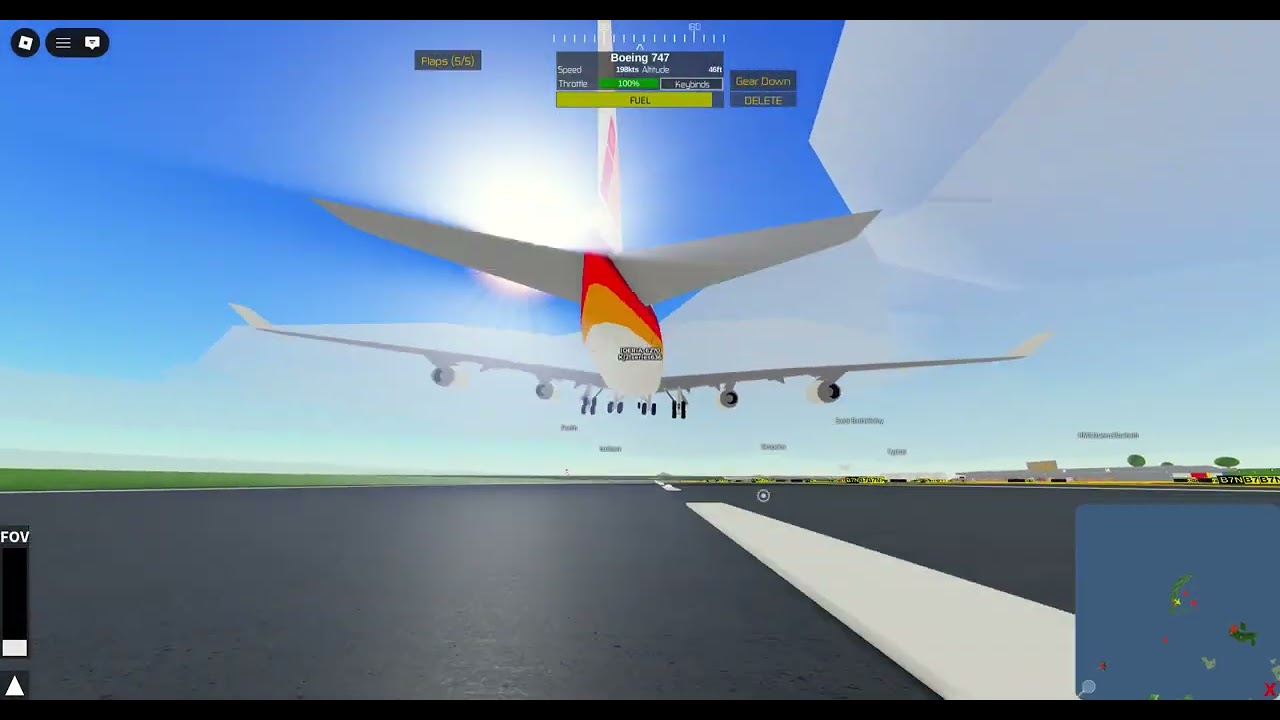 flying a 747 in ptfs!!!!!