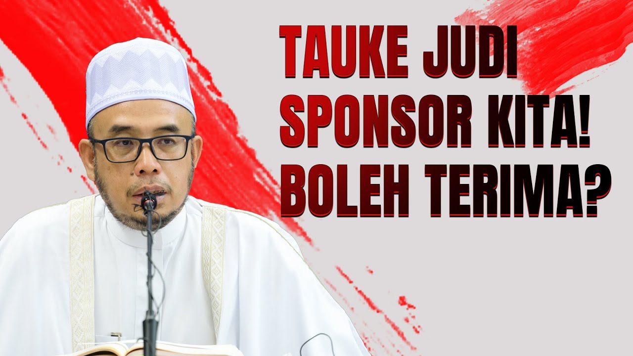 Prof Dr MAZA - Tauke Judi Sponsor Kita! Boleh Terima?