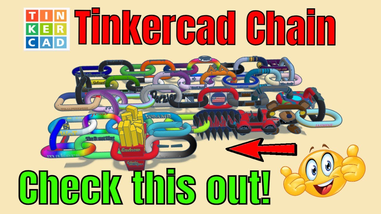 A Tinkercad Chain Link Arrived! Learn how to share yours in minutes!