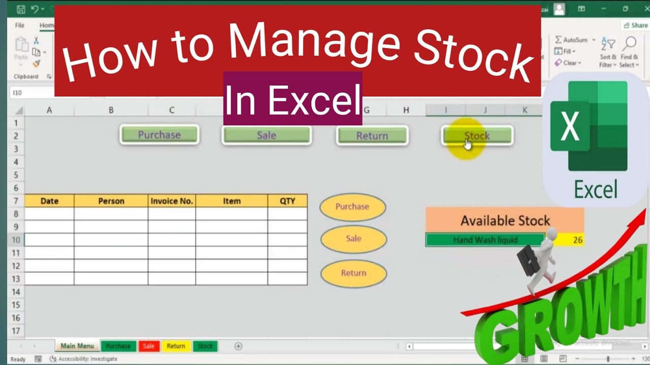 Stock Management in Excel in Pashto| ګدام/ Second Part