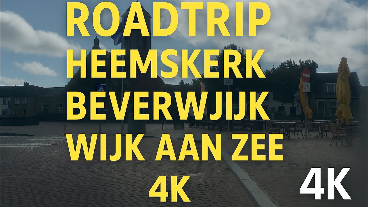 🚗 Road Trip from Heemskerk & Beverwijk to Wijk aan Zee | Stunning Coastal Drive in 4K