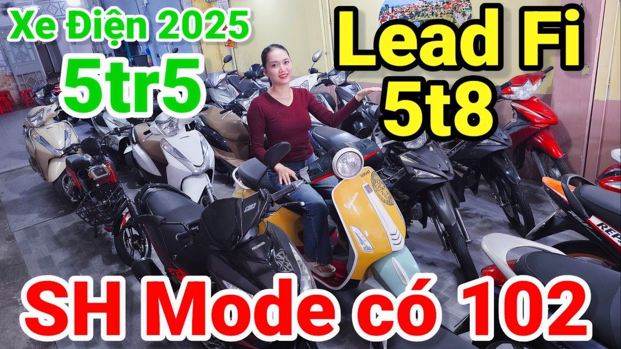 SH Mode có 102 giá mềm em bao chơi Tết Lead Fi 5t8 Xe điện 2025 5t5 Wave Repson chính chủ