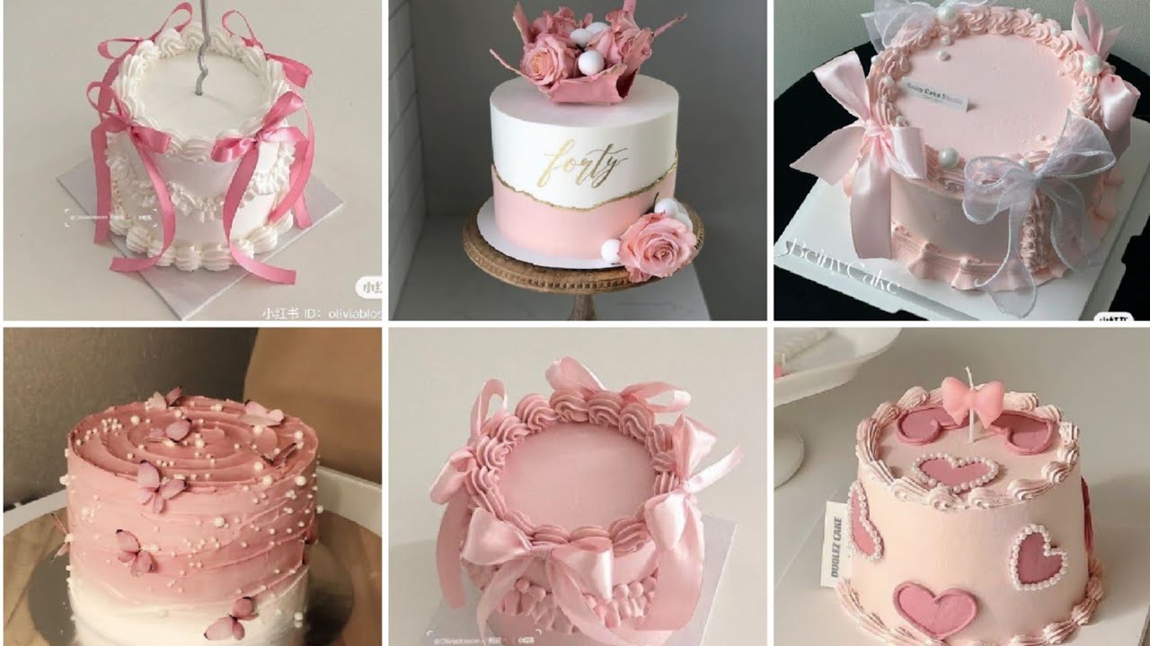 Pink Birthday Cake designs/Latest Birthday Cake ideas/Creative ideas 2024