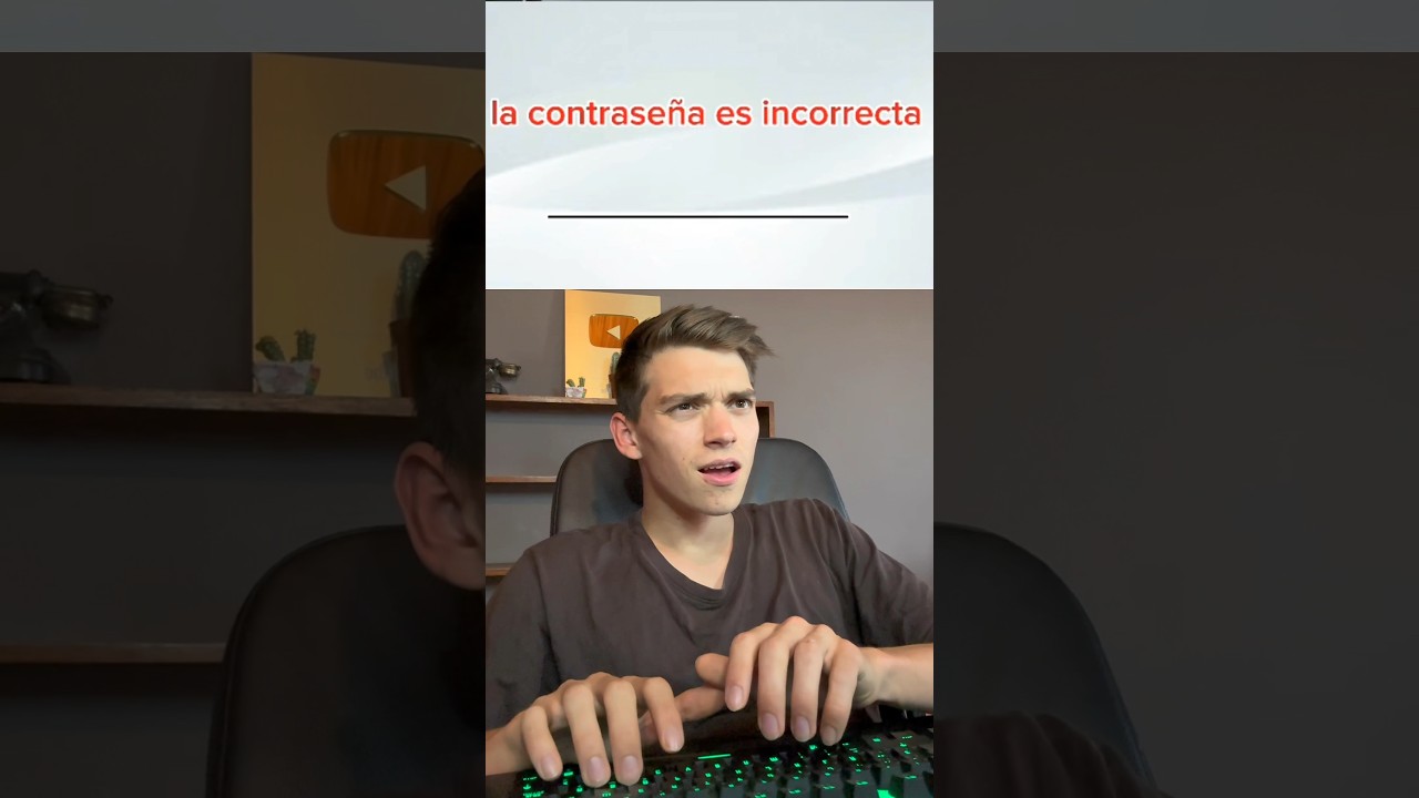 Contrase&ntilde;a Incorrecta ❌🤓 #humor