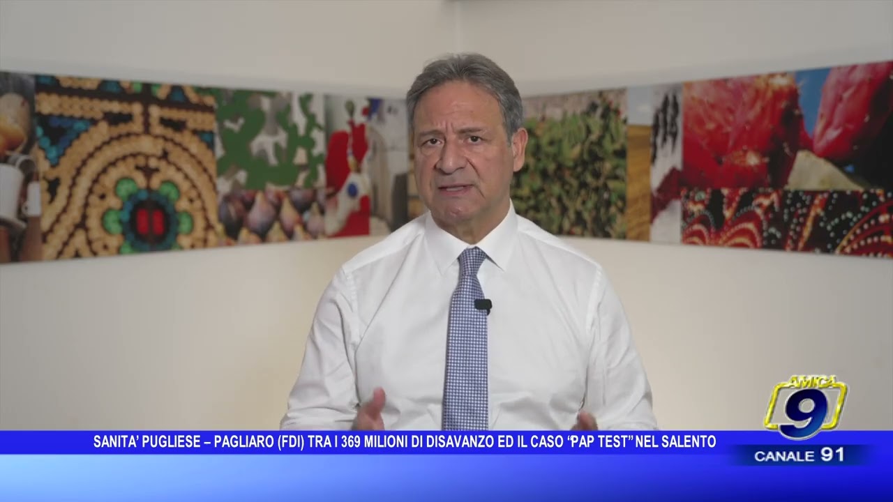 Sanità pugliese, Pagliaro (FdI) tra i 369 milioni di disavanzo e il caso pap test nel Salento