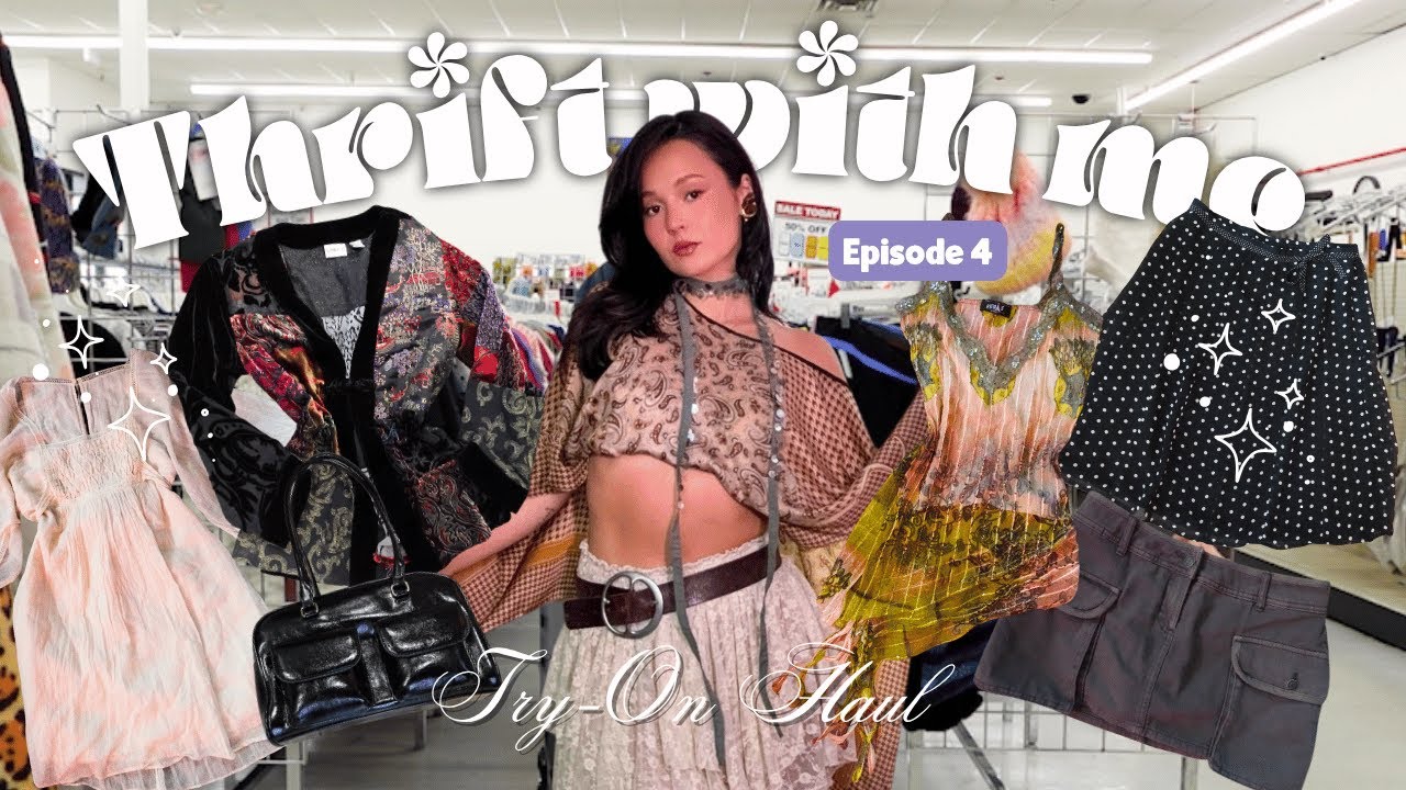 Ep. 4: Come THRIFT With Me 🛍️ (Goodwill Bins, Try-On Hauls, Fall Fashion)