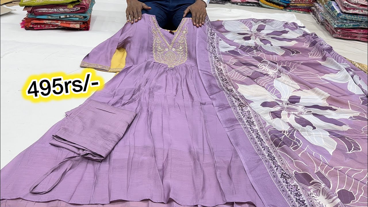 chickpet wholesale kurtis sets pick @495rs| single piece courier available | partywear kurties