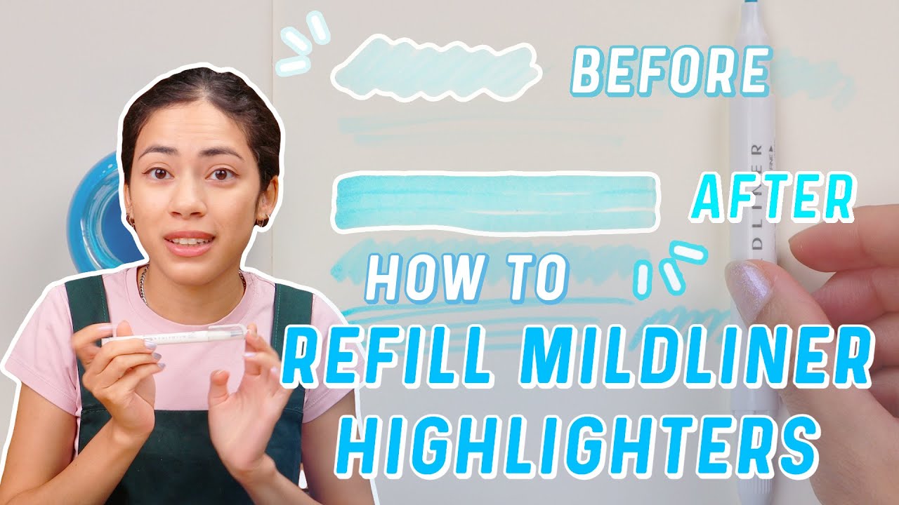 How to Refill Old Mildliners Using No Moto Inks!
