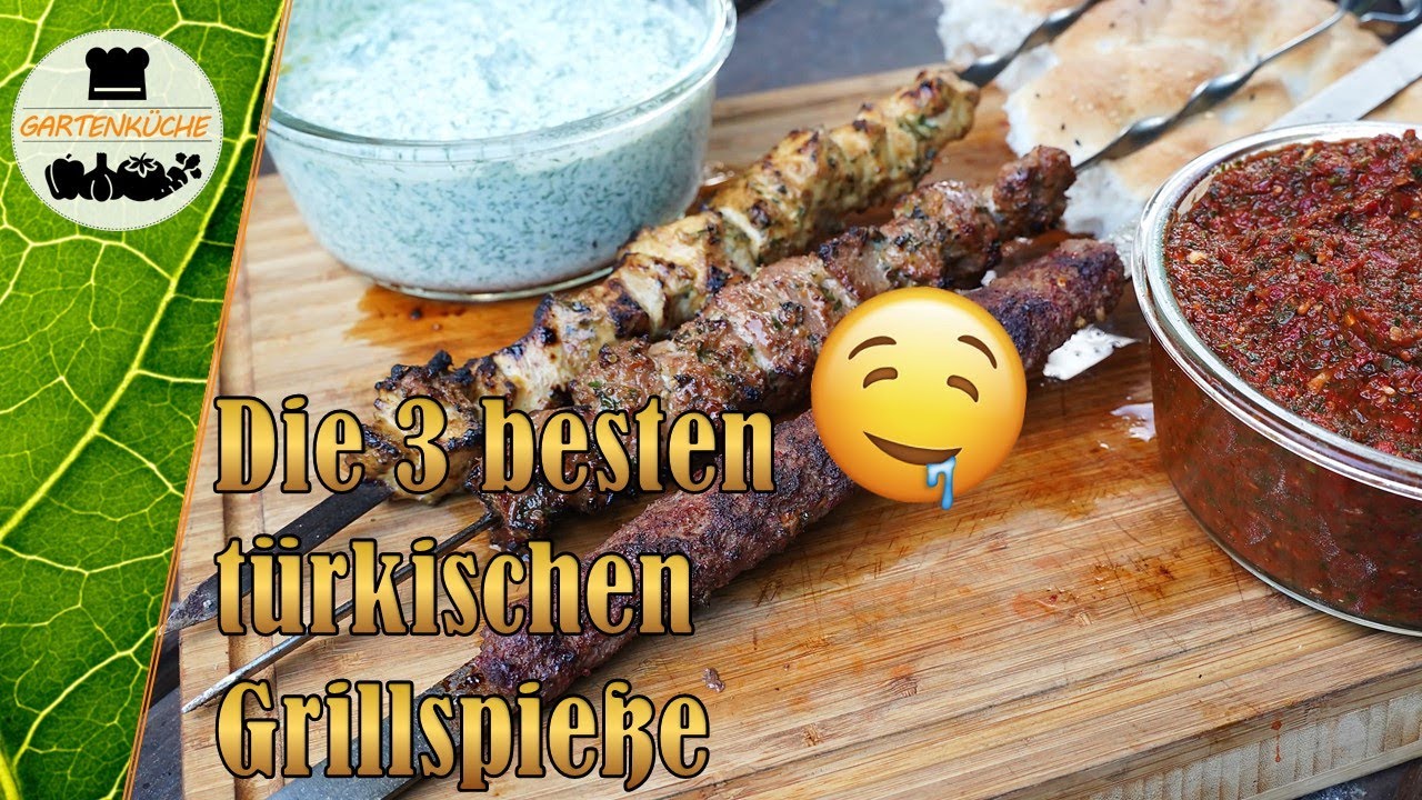 Die 3 besten türkischen Grillspieße selber machen  //  Lammspieße, Hähnchenspieße & Adana Kebab