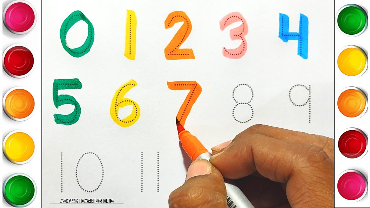 1 to 20 Number Tracing | Learn Counting 1 to 20 for Kids | Preschool Number Practice