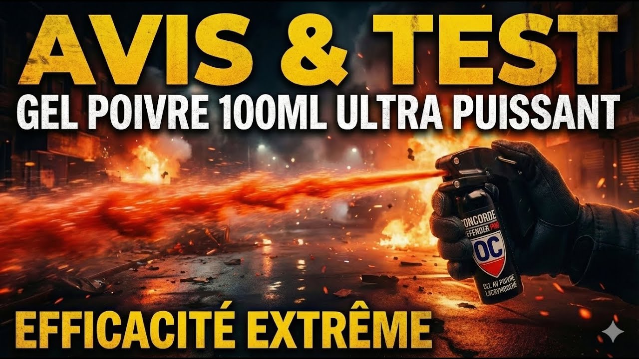 Bombe Lacrymog&egrave;ne Gel Poivre 100ml : L'Arme Ultime pour le Domicile ? (Test)
