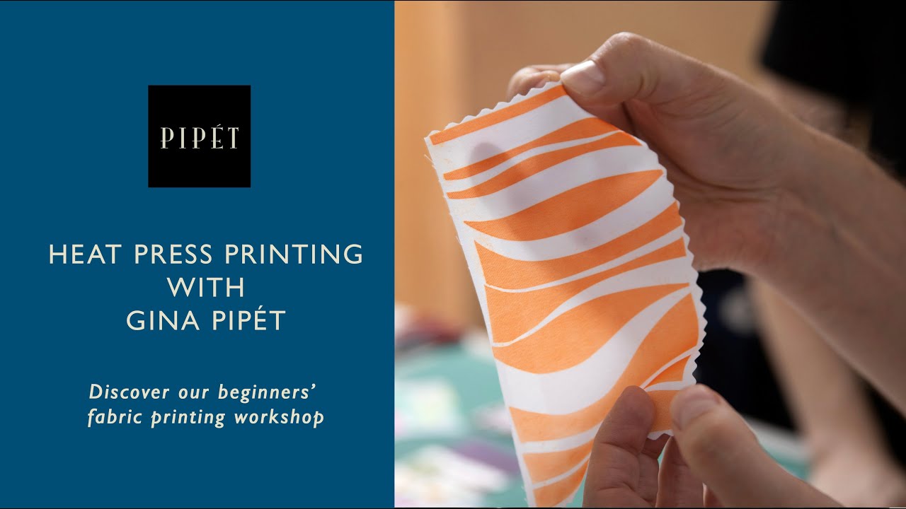 Learn Heat Press for Fabric Printing - 'Beginners Paper Cuts' with Pipet Design