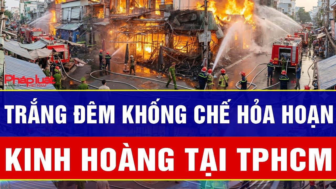 Trắng đêm khống chế hỏa hoạn kinh hoàng tại TPHCM, ngăn chặn thảm họa lan rộng