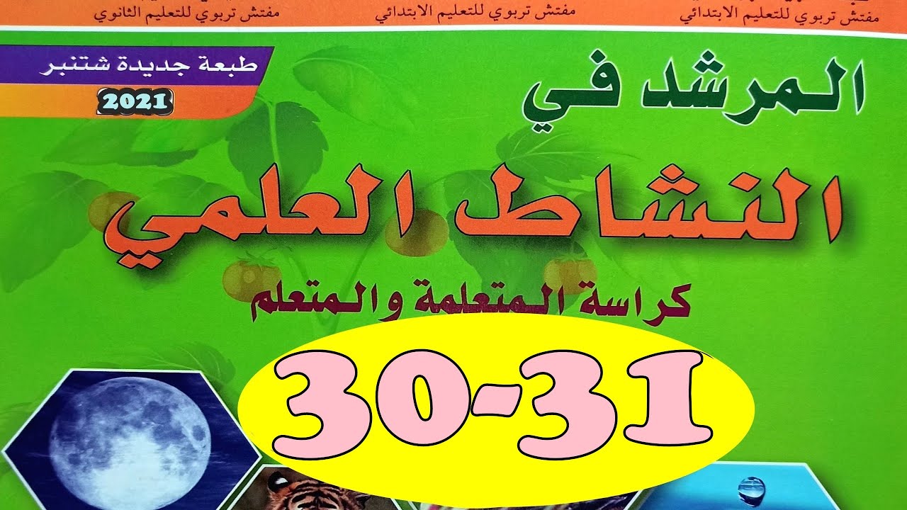 المرشد في النشاط العلمي  ص31/30  المستوى الرابع
