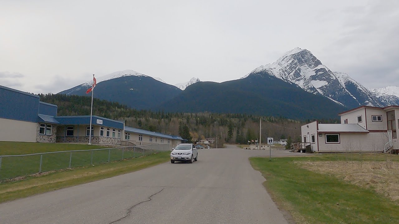 NEW HAZELTON British Columbia (BC) Canada - Driving on Yellowhead Highway 16