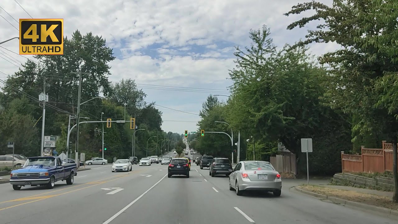 [4K 60fps]  Driving  88 Ave to 132 St , Surrey , BC, Canada