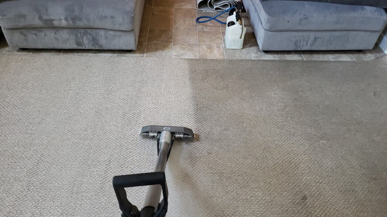 SATISFYING CARPET CLEANING RESULTS | Cleaning heavily soiled berber carpets with great results