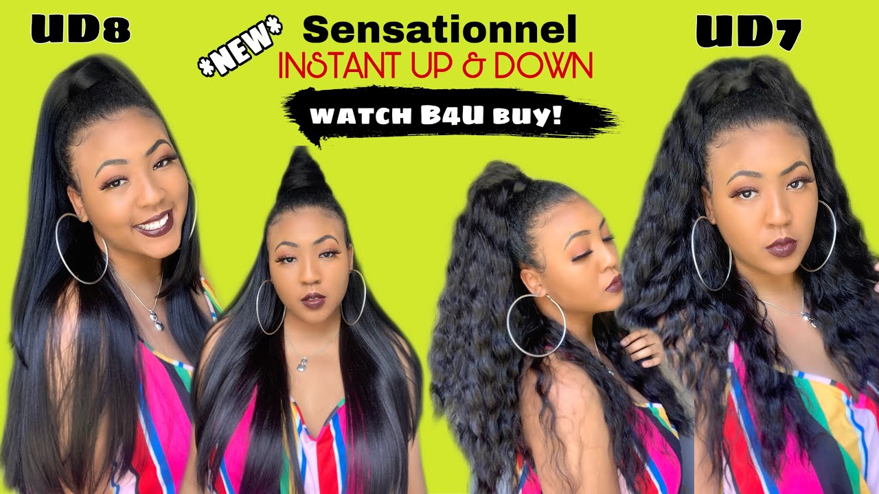 The TRUTH! 🤔**New** Sensationnel Synthetic Wig Half Up Half Down UD8 Review | Instant Up & Down UD7