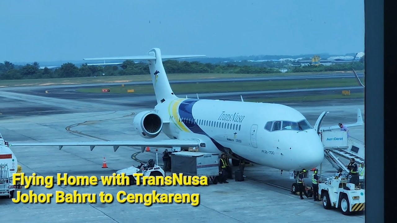 Flying Home with ARJ21 TransNusa Johor Bahru to Cengkareng