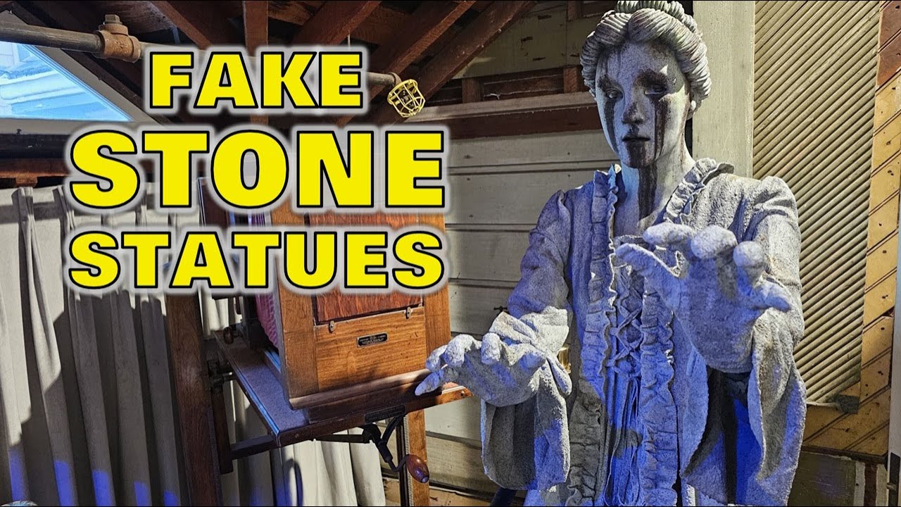 Making 3 Fake Stone Statues! DIY Halloween Props