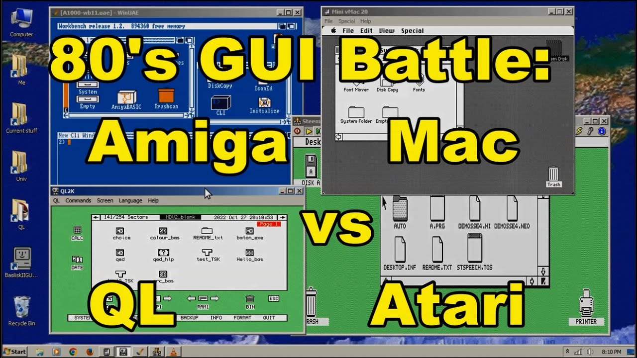 Amiga против Mac против Atari против QL: Битва за лучший графический интерфейс 80-х — #AMayGA
