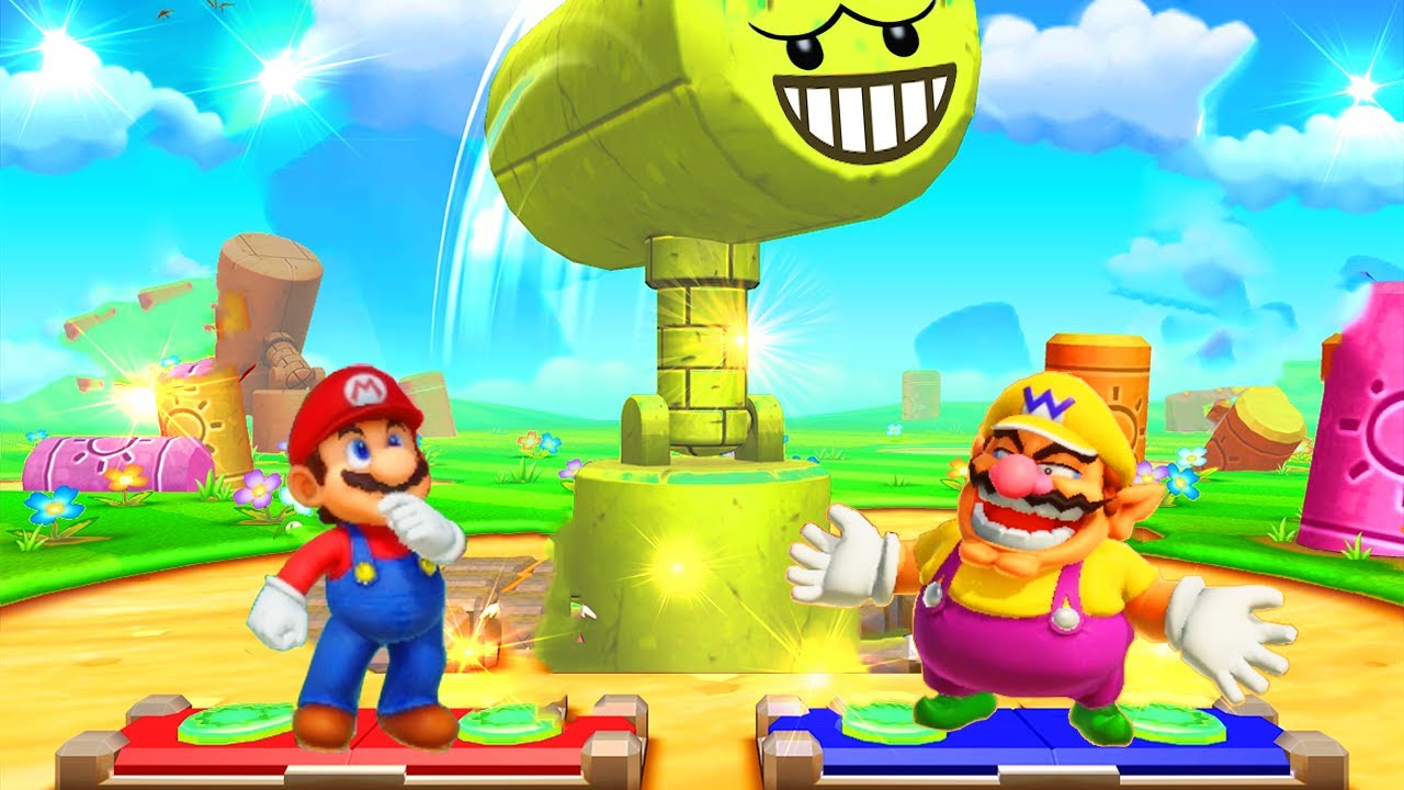 Mario Party 5 Mini-Game Battle 7 Win Match - Mario vs Wario vs Boo vs Toad