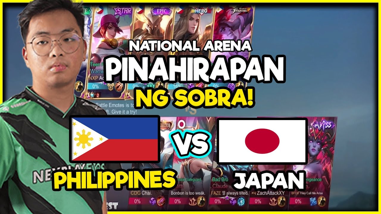 H2WO PINAHIRAPAN PERO NAKABALIK PADIN! | Team Philippines vs Team Japan - National Arena