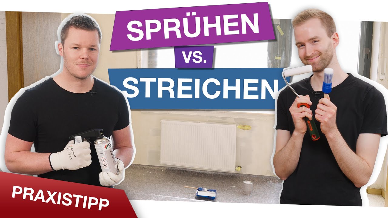 Streichen vs. Spr&uuml;hen &ndash; was geht schneller?