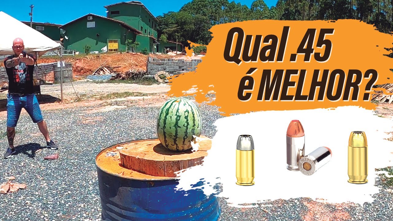 Fizemos os testes! Qual é Melhor para DEFESA? .45 Critical Defense - Gold Hex - Copper Bul.