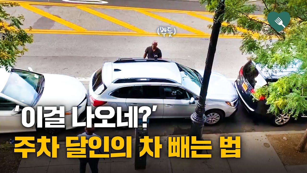 '이걸 나와?'···주차 달인의 차 빼는 법