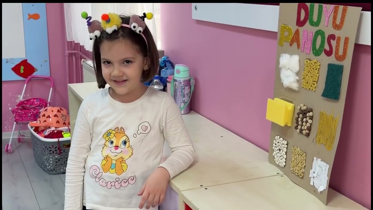 Ebrar Duru Okulda Duyu Panosunu Anlattı‼️ Babasıyla Eğlenceli Deney Yaptılar