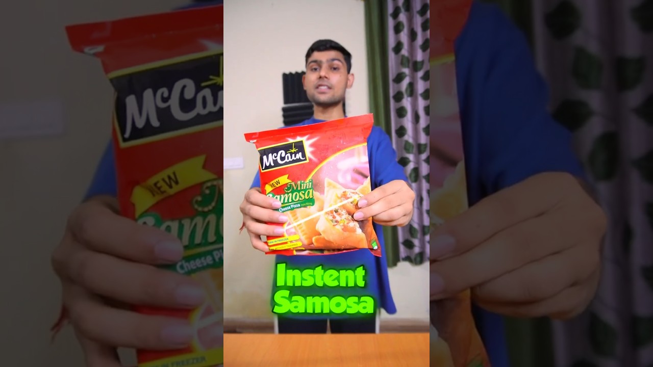 I TRIED INSTANT MINI SAMOSA !!